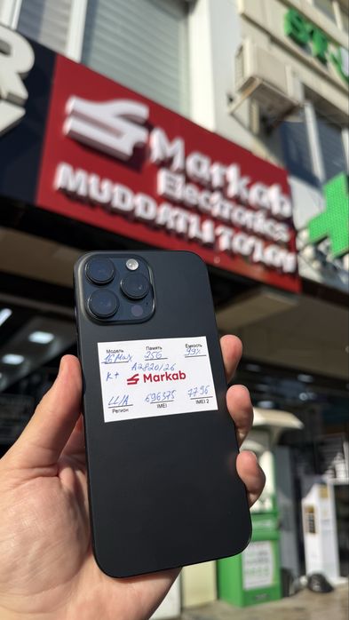 iPhone 16 Pro max 256gb 99% 1 oy garantiya dokondan