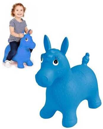 Гумено надуваемо скачащо магаре/конче 4 цвята за скачане