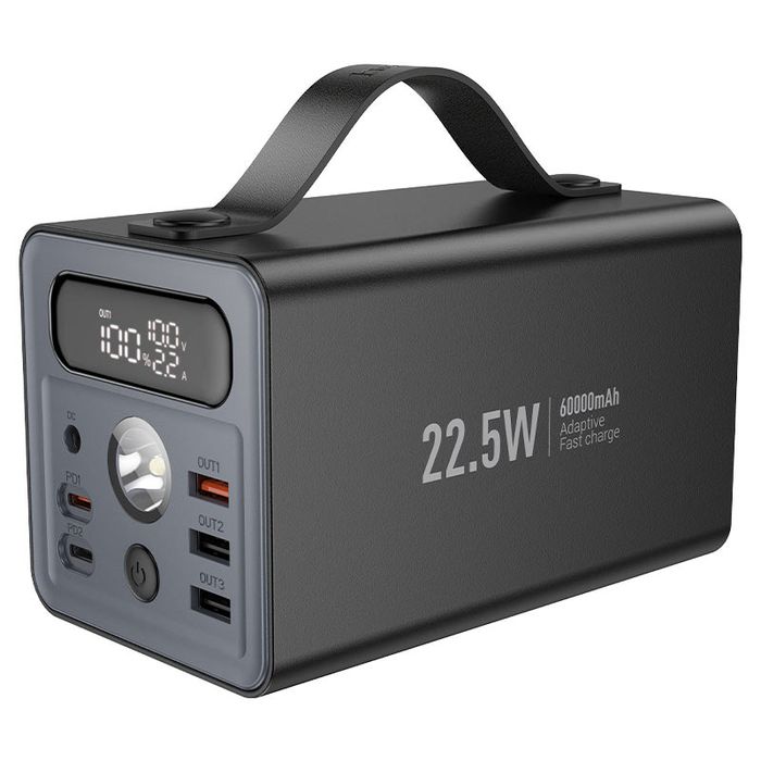 Power Bank Hoco J138 Distant 60000mAh, 22.5W, PD/QC, DC 12V, UPS