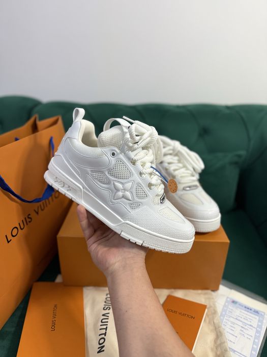 Adidasi Louis Vuitton Skate piele naturala 100% Full Box colectie noua