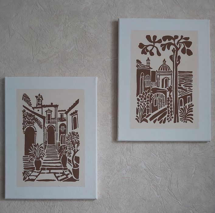 Картины интерьерные 2шт