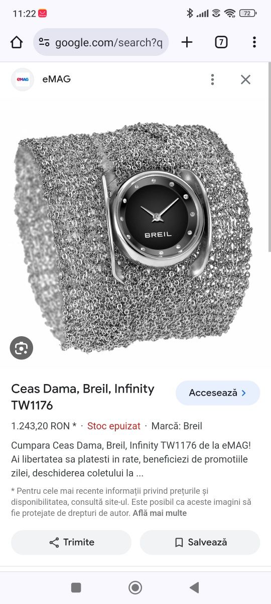 Ceas Dama Breil infinity. Floresti OLX.ro