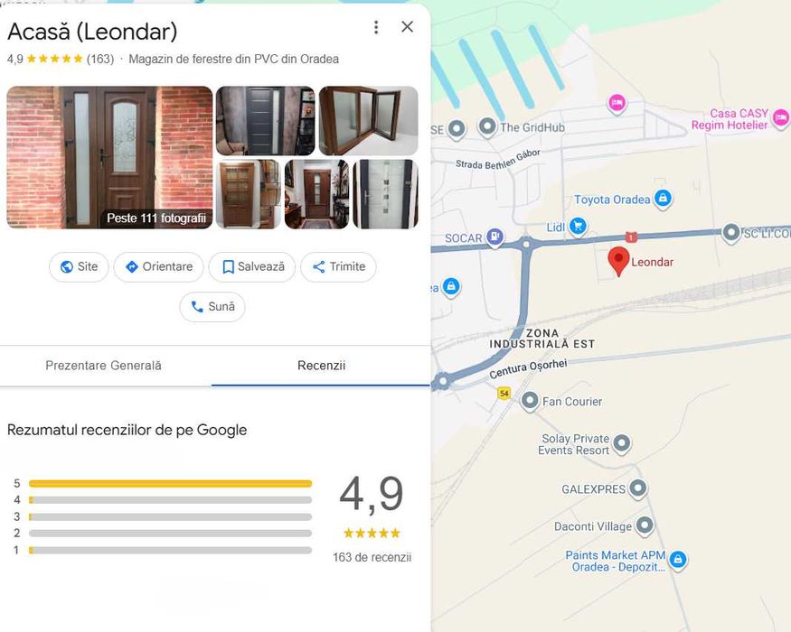 Usa de exterior pentru intrare casa disponibil pe stoc