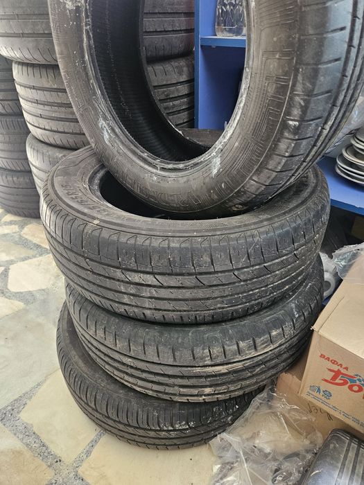 4 бр. гуми 195/65 R15 Vredestein – 6-7 мм грайфер, добро състояние