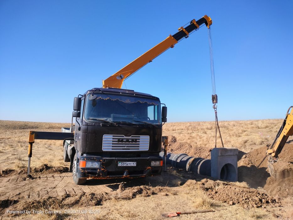 Манипулятор кран 5т с люлькой стрела 11 м