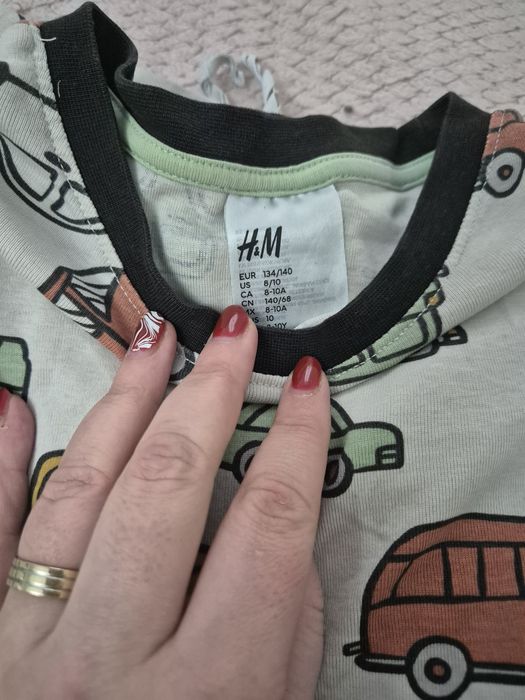 Lot pijamale h&m 8 10 ani sau 134 140 cm bluza dino