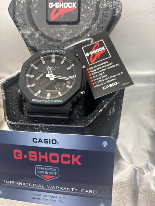 G-shock ga-2100 negru si gri