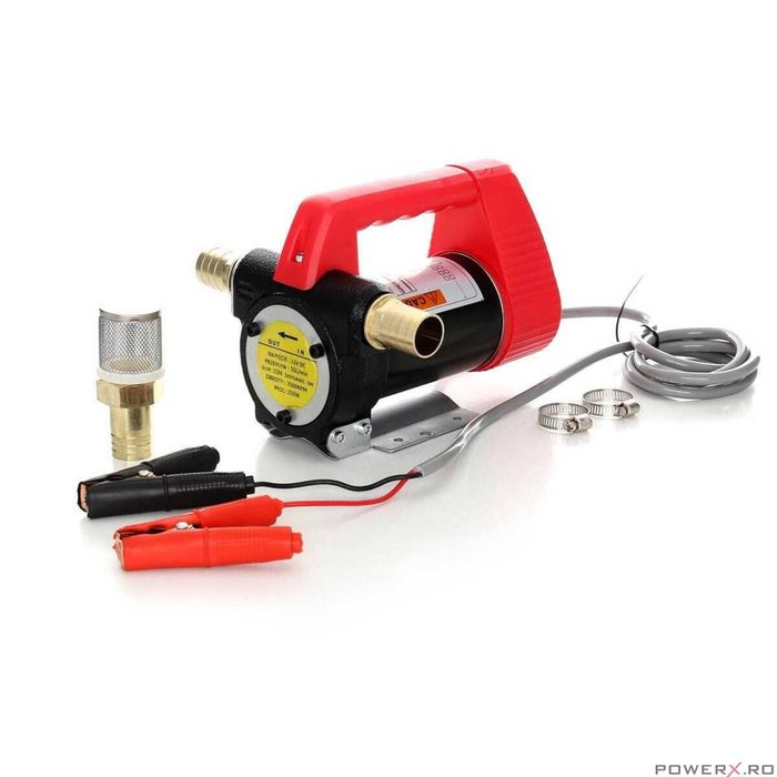 Pompa pentru transfer combustibil 12V, 250 W, 55 l/min, Kraft