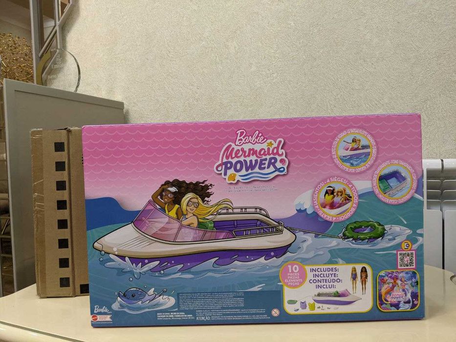 Барби mermaid power boat set