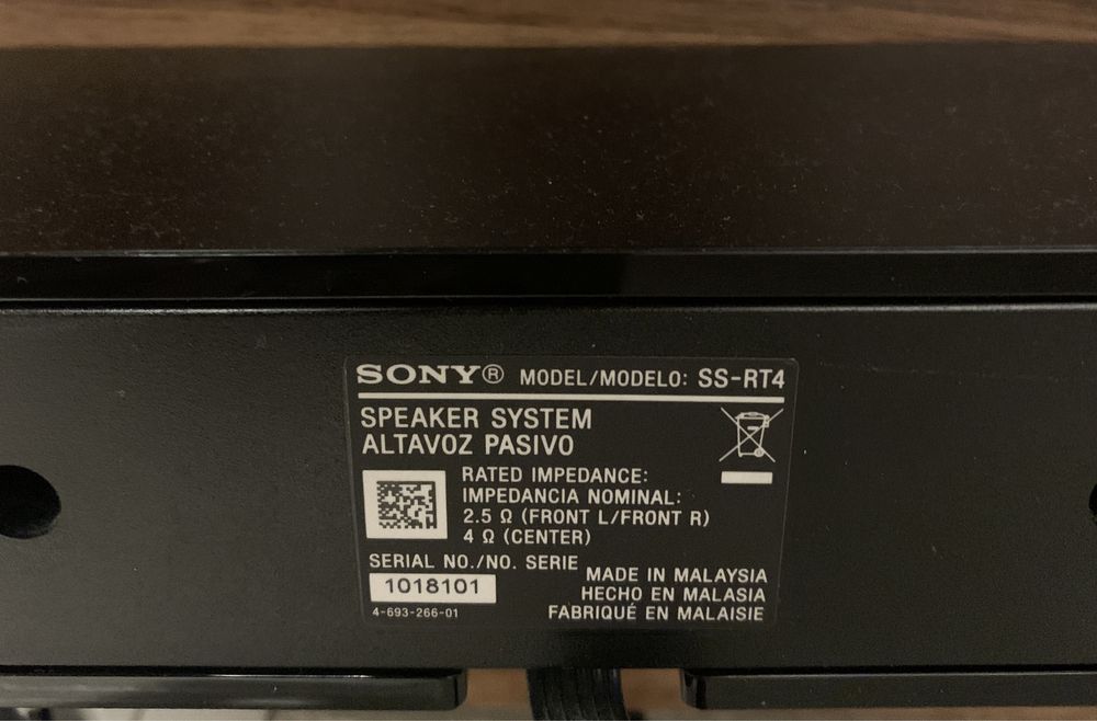 System Audio Sony Soundebar