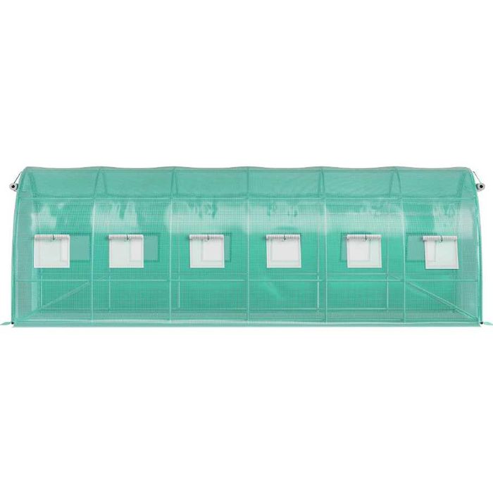 Solar de grădină 6x3x2.5m, polietilenă 240 g/m2, rezistentă la UV, țeavă 26 * 1.2mm