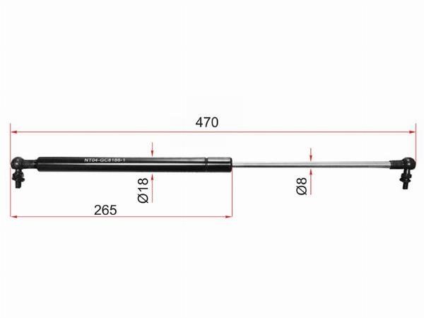 Амортизатор капота  Toyota Land cruiser prado
