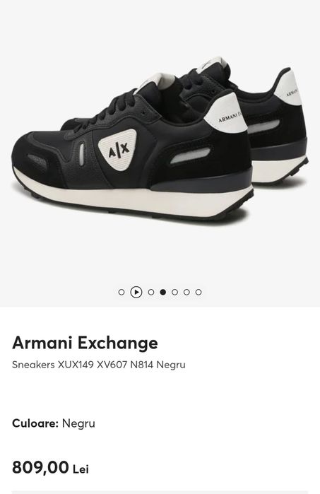 Adidași Armani Exchange, bărbați