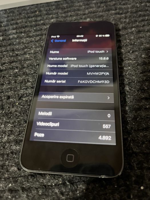 iPod Touch generația 7 - 32GB Space Gray - Baterie 90%