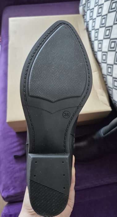 Cizme piele naturala negre