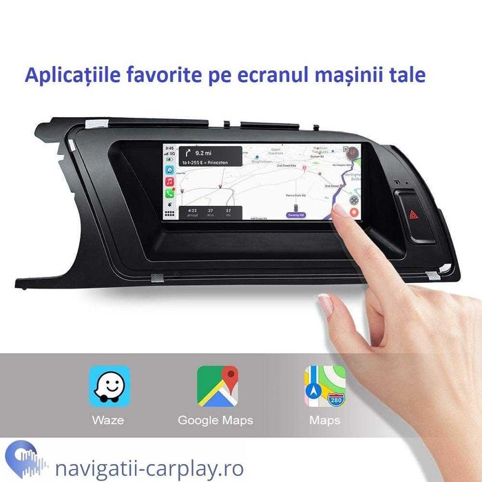 Ecran Apple CarPlay / Android Auto wireless pentru Audi A4, A5, Q5