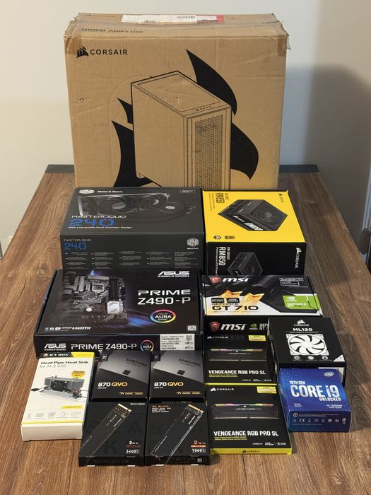 Workstation PC: i9-10900KF | 64GB RAM | 4TB NVMe + 2TB SSD | Corsair