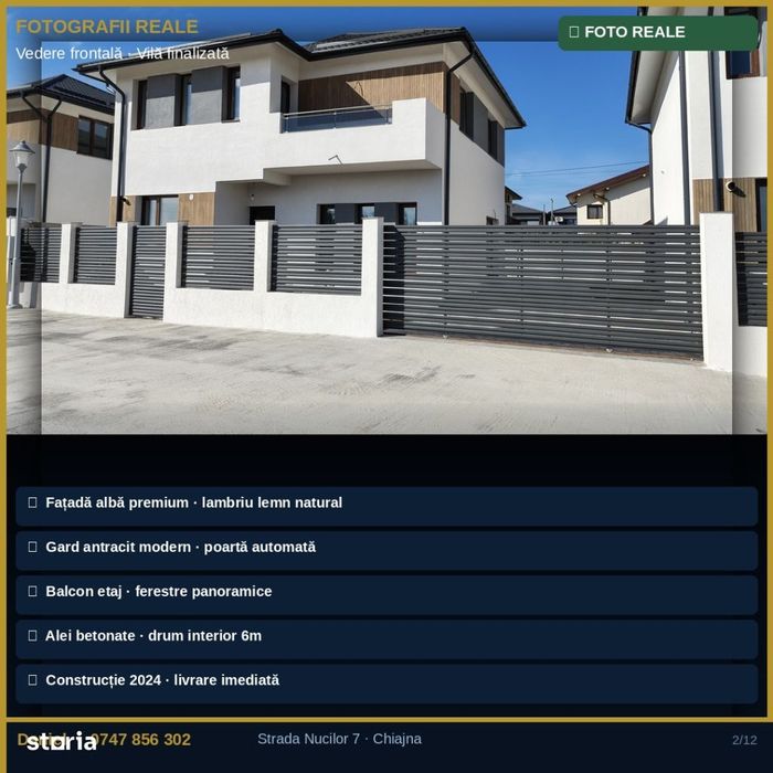 Casa de vanzare Chiajna Promenada 264-420mp teren