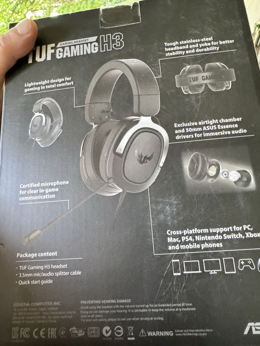 casti gaming TUF Gaming H3