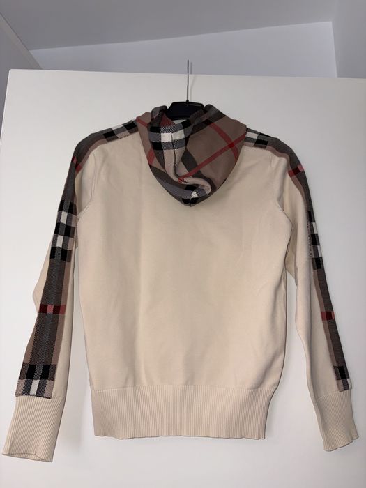 Trening crem damă, set hanorac + pantaloni, model carouri
