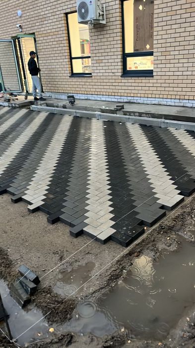 Укладка брусчатка