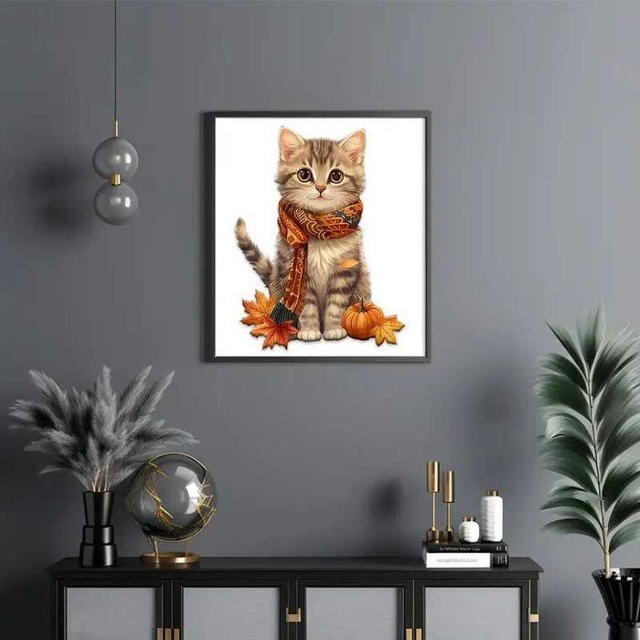 Дървен пъзел "Малко коте"