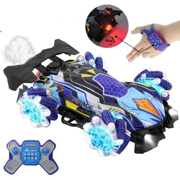 Количка с дистанционно управление с две дистанционни с музика и пушек