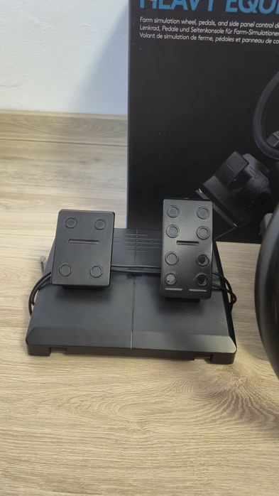 Echipament complet Logitech G Heavy Farm Sim/ETS2 Controller (Volan+Pedale+Side Panel Control Deck)
