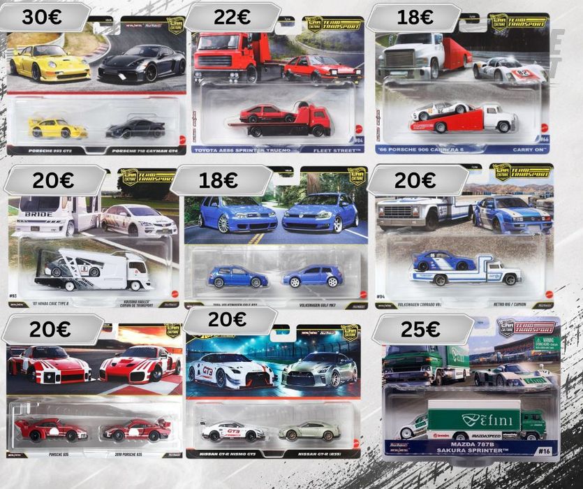 Hot Wheels, Matchbox и Majorette колички