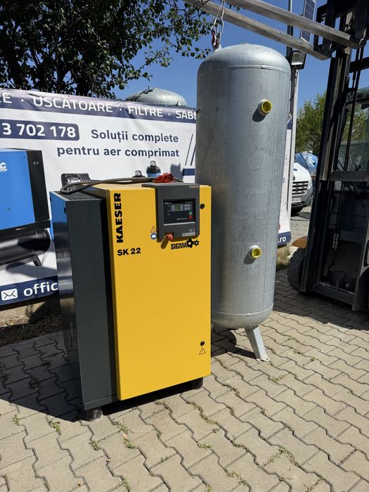 Compresor pe surub 15bar Kaeser SK 22 / 11kw  / Ca NOU