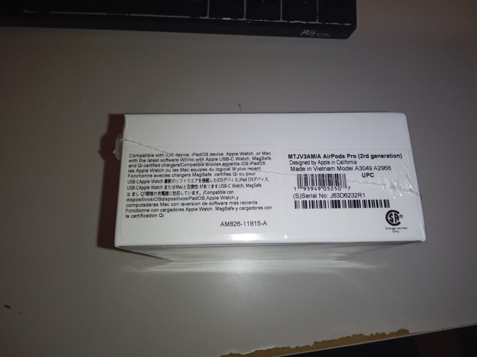 Airpods Pro 2 With ANC (Noise cancelling, 100% authentic, proved)