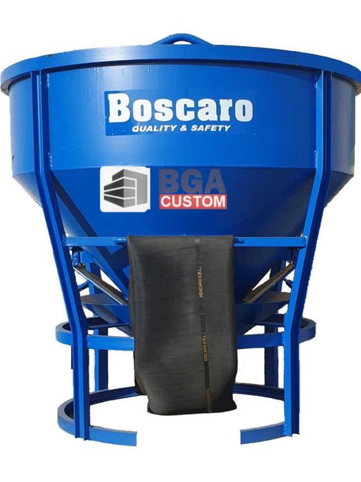 Bena beton cu furtun de 2 ml Boscaro de 800 l cu descarcare centrala - CT80 - provenienta Italia 7900 lei +tva