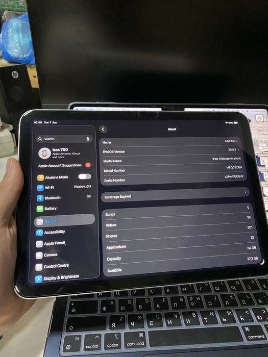 Ipad 10 th gen sotiladi