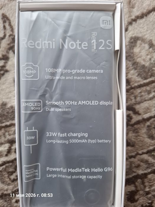 Смартфон Xiaomi Redmi Note 12S, б/у, в отличном состоянии