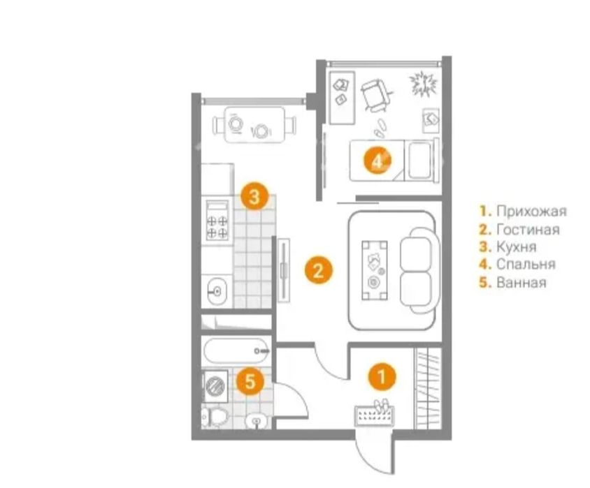 Продается квартира в  ЖК