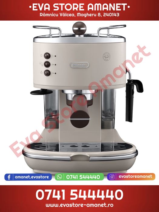 Espressor Manual DeLonghi Icona Vintage 15 bar 1.4l 1100W Crem