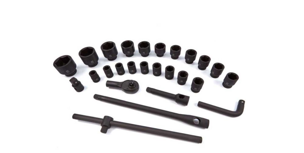 TRUSA TUBULARE DE IMPACT IN INCH Cu Clichet 3/4" 1" 26 Piese