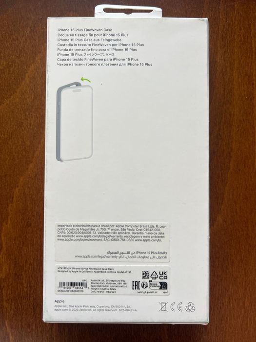 Предпазен калъф Apple FineWoven Case with MagSafe за iPhone 15 Plus,