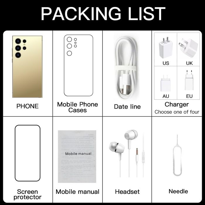 Telefon mobil smartphone Viqee S24 Ultra 5G cu stilou dual sim Nou