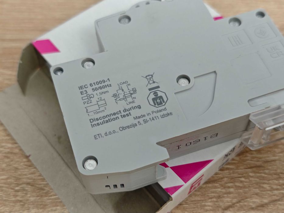 Disjunctor cu protecție diferențială (RCBO) KZS-1M 1p+N A B16/0.01 6kA