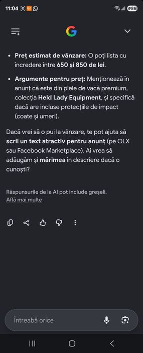 Vând geaca HRD Germania