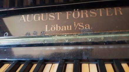 Pianină de vanzare August Forster, placa de bronz, ediție limitată