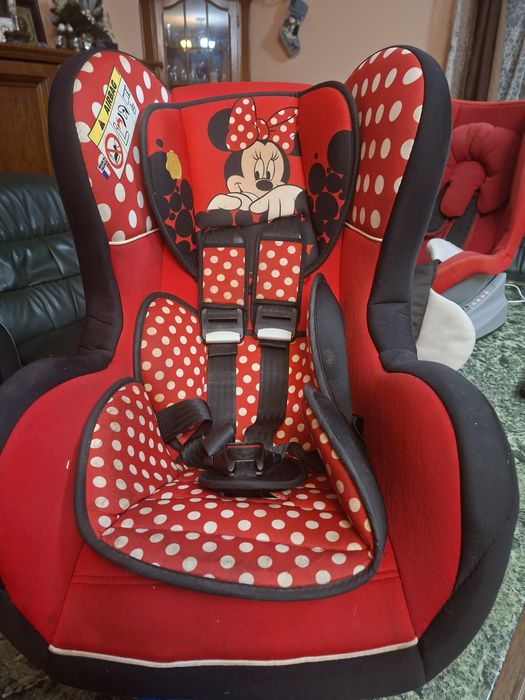 Scaun copii pentru mașina, Minie Mouse, 0-18 Kg, cu scoica autorevers