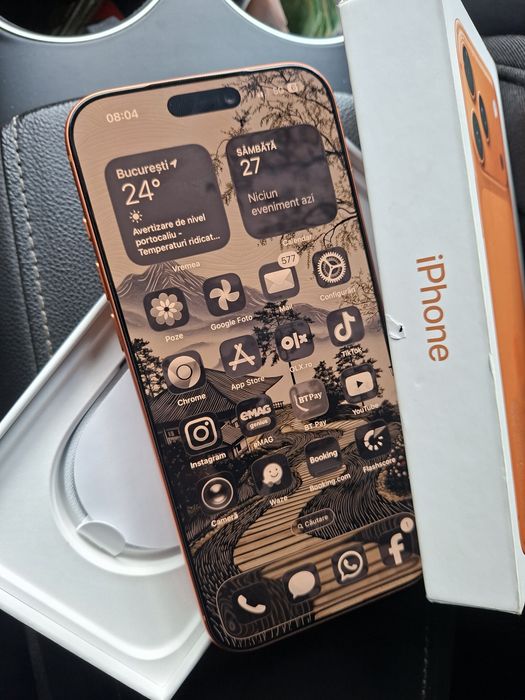 Vand iphone 17 Pro Max portocaliu 512 Gb