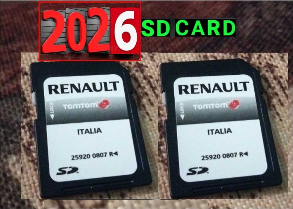 SD card 2026 Рено навигация карта TomTom /Carminat LIVE/R-LINK/RENAULT