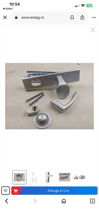 Protectie usa Abus HLZS814, cilindrica, aluminiu, 92x10mm