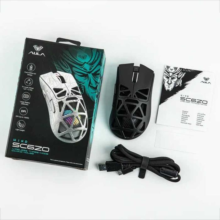 Мышь игровая беспроводная AULA SC620 (black)
