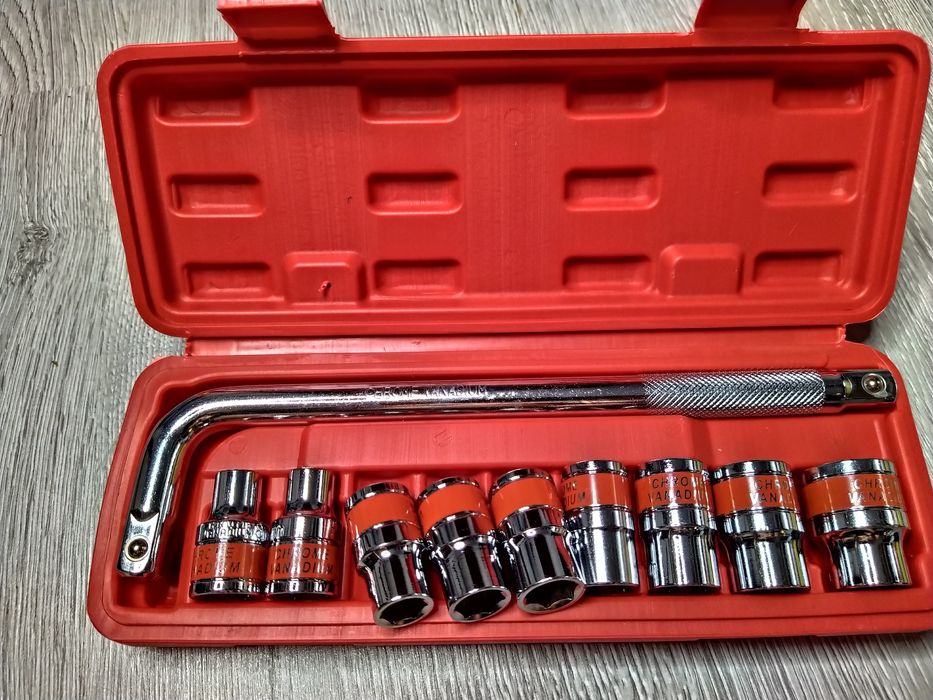 Set chei tubulare 10 piese 1/2 tragator, 9 tubulare