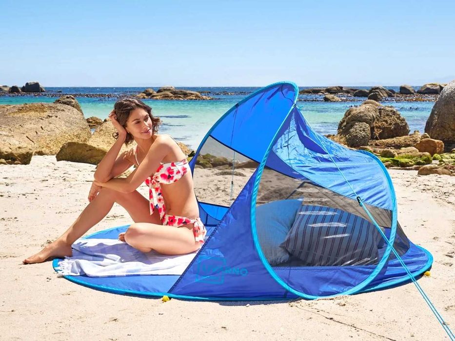 Cort de plaja pt bebe, copii, familie, umbrar adapost, protectie UV 60