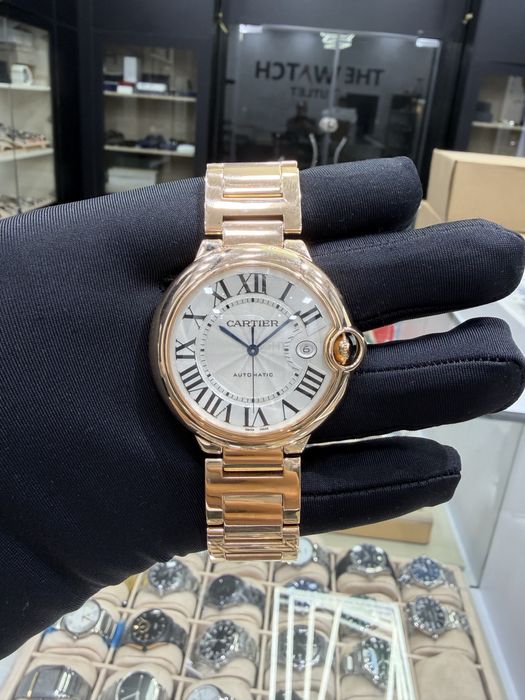 Золотые Часы Cartier Ballon 18k Оригинал